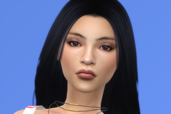 sims game alpha cc download brunette female Camila Valdez by Bonita100 Face View