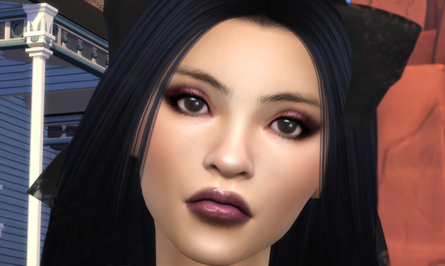 sims4 alpha cc style download brunette female Camila Valdez by Bonita100 Face View