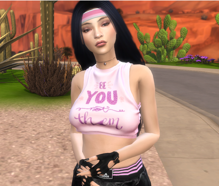 the sims 4 high detail download girl Camila Valdez by Bonita100 Body View