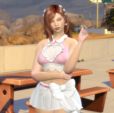 sims4 realistic style download girl Desislava Matov by Bonita100 Body View