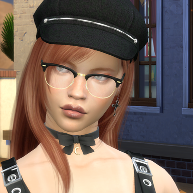 sims4 custom sim download redhead female Desislava Matov by Bonita100 Face View