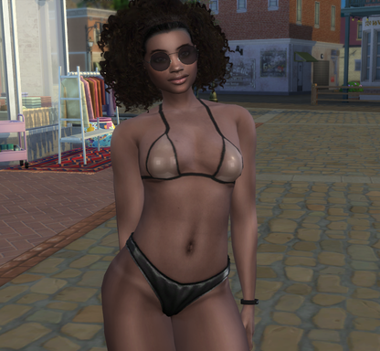 the sims 4 premium cc download girl Kalisha Robinson by Bonita100 Body View