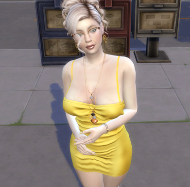 sims realistic style download blonde female Bridget Carter by Bonita100 Body View