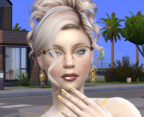 sims game alpha cc style download woman Bridget Carter by Bonita100 Face View
