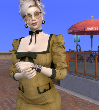 sims game custom content download blonde female Bridget Carter by Bonita100 Body View