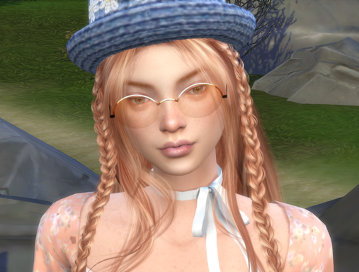 sims 4 high detail download redhead female India Stewart by Bonita100 Face View