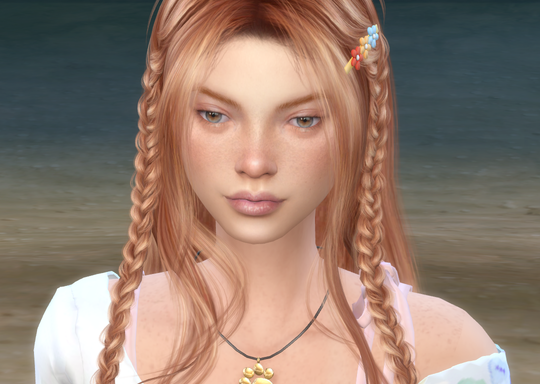 the sims 4 custom character download redhead female India Stewart by Bonita100 Face View