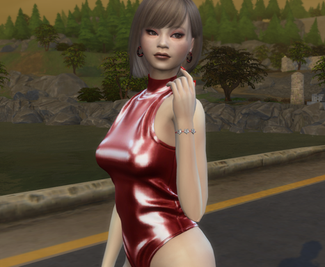 the sims 4 realistic style download girl Yaeko Ishida by Bonita100 Body View