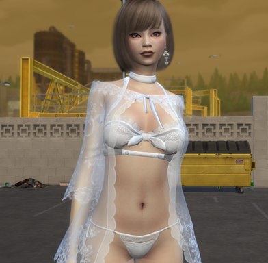 sims4 custom character download girl Yaeko Ishida by Bonita100 Body View