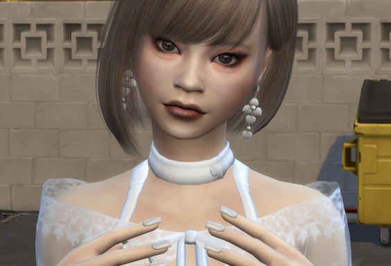 the sims 4 custom sim download asian girls female Yaeko Ishida by Bonita100 Face View