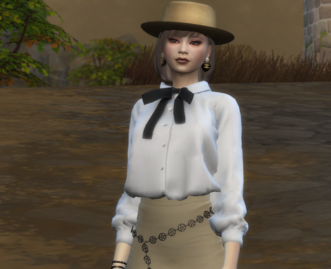 sims custom content download girl Yaeko Ishida by Bonita100 Body View