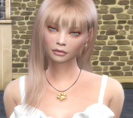 sims4 realistic style download girl Marika Dreimanis by Bonita100 Face View