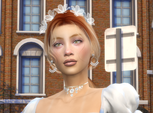 sims4 alpha cc download townies female Angela Gentil by Bonita100 Face View