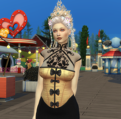 sims game cc download blonde female Essi Virtanen by Bonita100 Body View