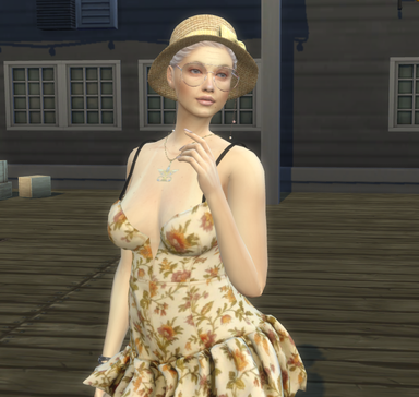 sims high detail download blonde female Essi Virtanen by Bonita100 Body View