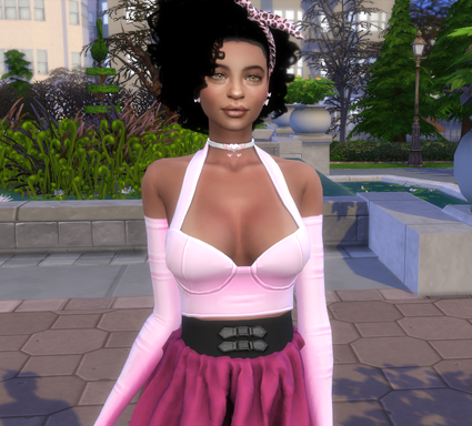 sims realistic style download girl Fadwa Malik by Bonita100 Body View