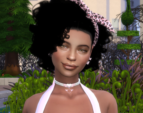 sims game alpha cc style download brunette female Fadwa Malik by Bonita100 Face View