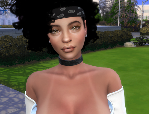 sims 4 cc download brunette female Fadwa Malik by Bonita100 Face View