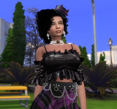 sims4 alpha cc download girl Fadwa Malik by Bonita100 Body View