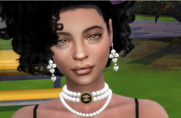 the sims 4 realistic style download brunette female Fadwa Malik by Bonita100 Face View