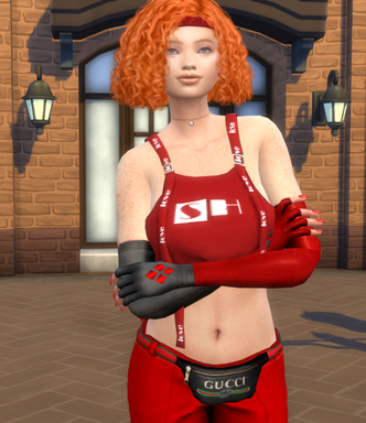 the sims 4 alpha cc style download girl Alannah Connor by Bonita100 Body View
