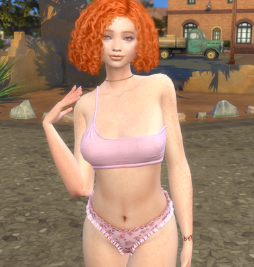 sims game premium cc download girl Alannah Connor by Bonita100 Body View