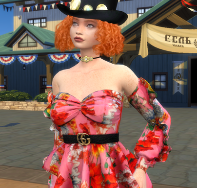 sims4 custom sim download girl Alannah Connor by Bonita100 Body View