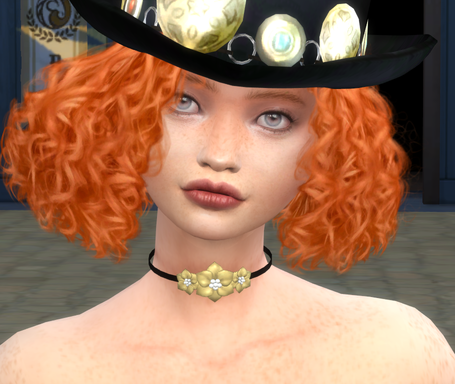 the sims 4 custom content download redhead female Alannah Connor by Bonita100 Face View