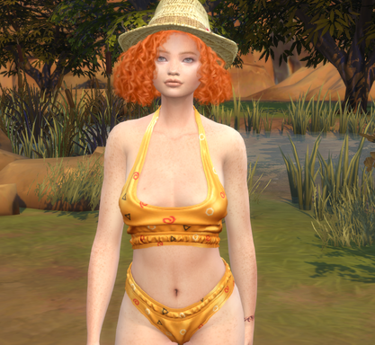 sims 4 realistic style download girl Alannah Connor by Bonita100 Body View