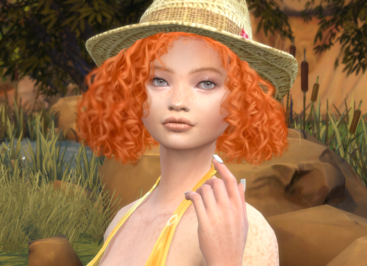 sims4 alpha cc style download redhead female Alannah Connor by Bonita100 Face View