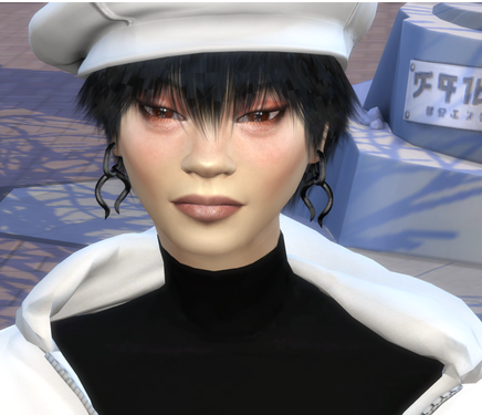 sims alpha cc download girl Asuka Nakamura by Bonita100 Face View