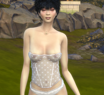 sims game realistic style download asian girls female Asuka Nakamura by Bonita100 Body View