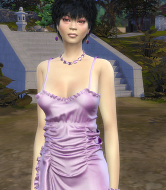 sims custom character download asian girls female Asuka Nakamura by Bonita100 Body View