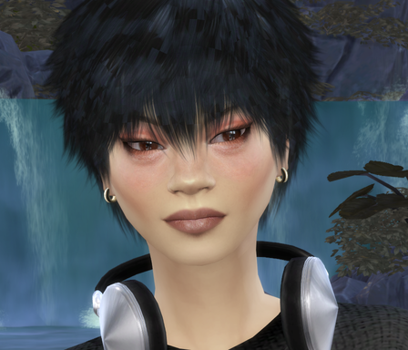 sims4 cc download girl Asuka Nakamura by Bonita100 Face View