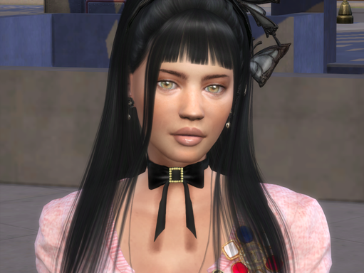 sims game cc download girl Delilah Malka by Bonita100 Face View