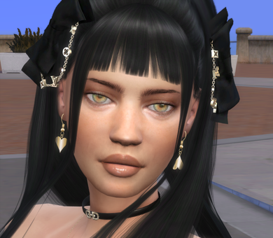 sims high detail download girl Delilah Malka by Bonita100 Face View