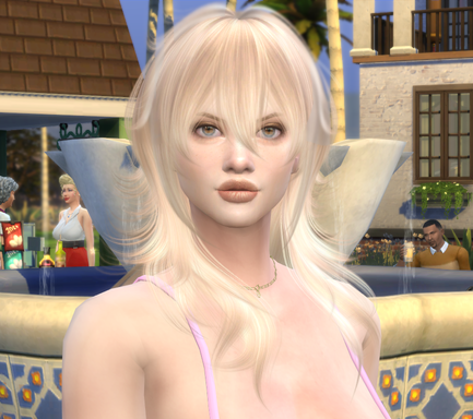 sims4 realistic style download girl Carla Del Bianco by Bonita100 Face View