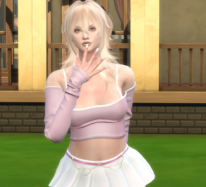 the sims 4 alpha cc style download blonde female Carla Del Bianco by Bonita100 Body View