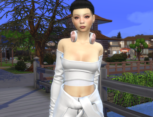 sims 4 alpha cc style download asian girls female Kimiko Saito by Bonita100 Body View