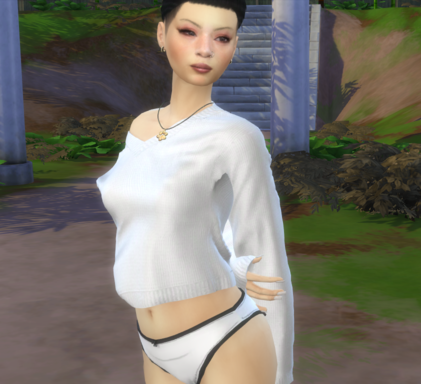 the sims 4 premium cc download asian girls female Kimiko Saito by Bonita100 Body View
