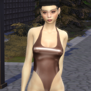 sims game custom sim download asian girls female Kimiko Saito by Bonita100 Body View