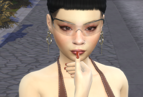 sims 4 custom content download girl Kimiko Saito by Bonita100 Face View