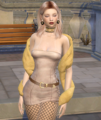 the sims 4 custom character download blonde female Kaija Halko by Bonita100 Body View