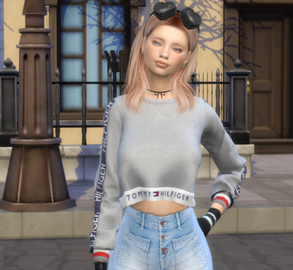 sims4 alpha cc download blonde female Kaija Halko by Bonita100 Body View