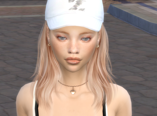 sims4 custom character download girl Kaija Halko by Bonita100 Face View