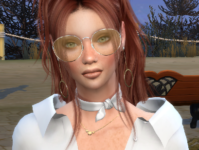 sims realistic style download redhead female Olivia Scott by Bonita100 Face View