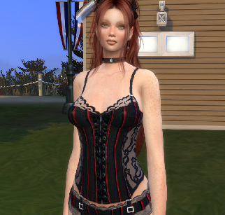 sims game alpha cc style download girl Olivia Scott by Bonita100 Body View