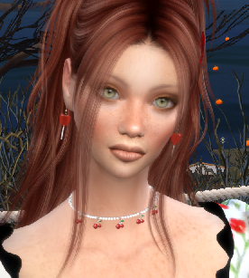sims game custom content download redhead female Olivia Scott by Bonita100 Face View
