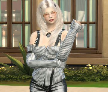 sims game alpha cc style download girl Amelia Adams by Bonita100 Body View