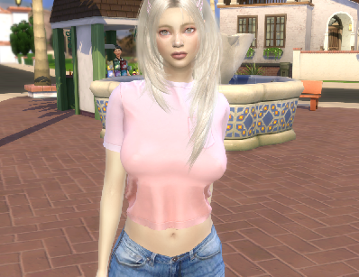 sims custom sim download girl Amelia Adams by Bonita100 Body View